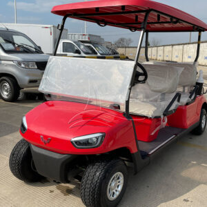 4-seat Red Golf Cart