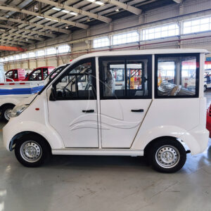 5-seat Closed White Sightseeing Cart