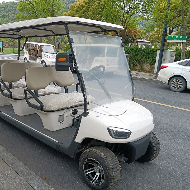 6-seat White Golf Cart