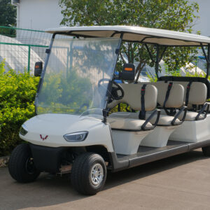 8 Seats White Golf Cart