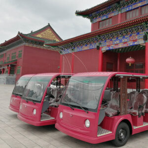 Open Red Sightseeing Cart