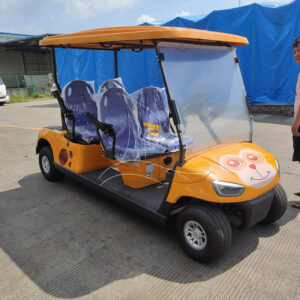 Orange Monkey Electric Cartoon Cart