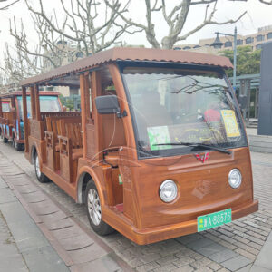 West Lake Wooden-Bodied Leather-Seat Sightseeing Cart